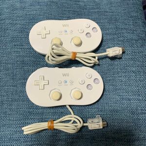NintendoWiiクラシックコントローラー RVL-005 ホワイト 白2点