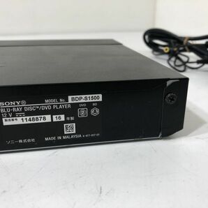 ★動作確認済★SONY ソニー ブルーレイディスク/DVDプレイヤー BDP-S1500 リモコン付き AAL0117小4671の画像8