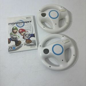 【送料無料】Nintendo ゲームソフトWii マリオカート 純正ハンドル RVL-024 まとめて AAL0228小4775/0328