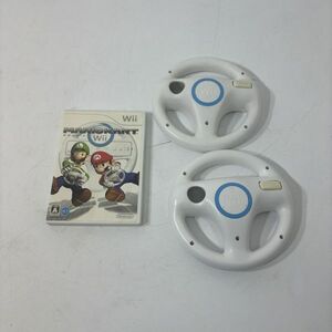 【送料無料】Nintendo ゲームソフト Wii マリオカート 純正ハンドル RVL-024 まとめて AAL0228小4774/0328