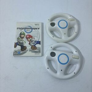 【送料無料】Nintendo ゲームソフト Wii マリオカート 純正ハンドル RVL-024 まとめて AAL0228小4773/0328