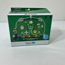 【未使用品】【送料無料】 スーパーマリオ ホリ クラシック コントローラー for WiiU　Wii ルイージ WIU-076 AAL0228小4826/0328_画像4