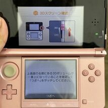 Nintendo ニンテンドー 任天堂 3DS ピンク ゲーム機 CTR-001 初期化済 箱 取扱説明書付き ジャンク品 AAL0228小4806/0328_画像3