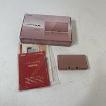 Nintendo ニンテンドー 任天堂 3DS ピンク ゲーム機 CTR-001 初期化済 箱 取扱説明書付き ジャンク品 AAL0228小4806/0328_画像1