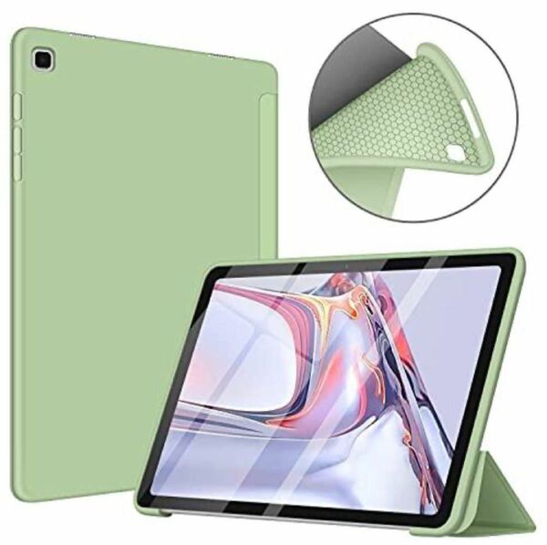 Galaxy Tab A7 ケース10.4インチ 2020（SM-T500 / T505 / T507） 柔らか 抹茶グリーン