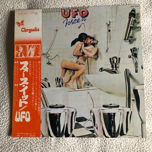 名盤レコード、マイケルシェンカー在籍UFO「フォースイット」　ワンオーナー希少な初盤LP オリジナル、帯付 、美盤　最高のブリティッシュ