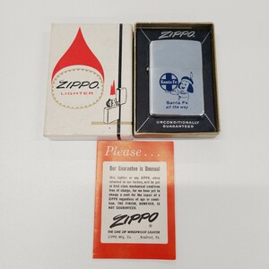 ZIPPO　ジッポー　Santa Fe all the way　ヴィンテージ　オイルライター　箱付き　喫煙具