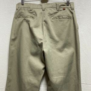  Old America made BIGBEN TCtsu il work pants 80s 90s old clothes Vintage tiger u The - poly- cotton beige W34 USA