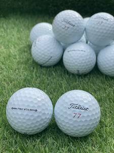 Titleist PRO v1x 2021年モデル 【A級ランク】12個セットロストボール WHITEホワイト