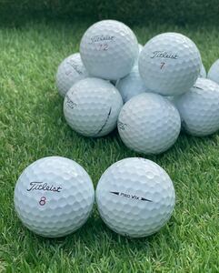 Titleist タイトリスト☆PRO V1x 2017年モデル【A級ランク】WHITE12個セットロストボール 