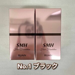 【新品】SMH ヘアファンデーション 12g　ブラック　2個セット　ルアン