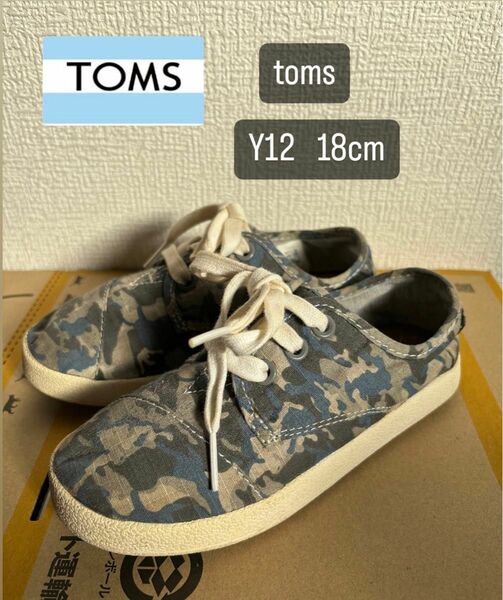 toms Y12 キッズ　18cm スリッポン　トムズ