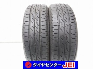 165-55R15 9-8.5分山 ブリヂストン ネクストリー 2021年製 中古タイヤ【2本セット】送料無料(AM15-6789）