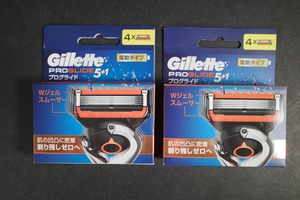 未開封　2個セット ジレット プログライド 5+1　 フュージョン可能　電動　替刃4個入　Gillette PROGLIDE