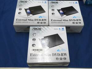 1円～　ASUS SDRW-08D2S-U LITE　ポータブルDVDドライブ　3個セット　*0119-49