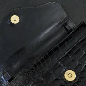 1円～ GENUINE CROCODILE SKIN クロコダイル ショルダーバッグ の画像5