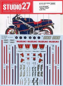  Studio 27(STUDIO27) DC1234 1/12 Suzuki RG400Γ Gamma Walter Wolf Late Ver. переводная картинка ( вода Wolf )