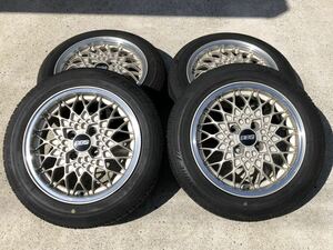 ブリヂストン エコピア NH100C 155/65R14 + BBS アルミホイル 14×5.5jj ET40 4本セット