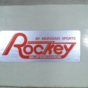 7古いスケードボード初期ムラサキスポーツRockey SKATEBOARDSスケボー希少レア入手困難MURASAKI SPORTS昔の中古レトロ昭和レインボー虹の画像4