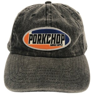 PORK CHOP ポークチョップ ウォッシュロゴワッペンキャップ グレー F ITVKCL32LXH8