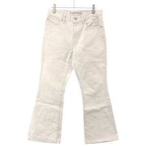 JOHN LAWRENCE SULLIVAN ジョン ローレンス サリバン DENIM FLARED PANTS フレアデニムパンツ ホワイト 44 JLS-02-18 ITZSQMX1O6IY