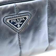 PRADA プラダ レザーポーチ ブラック ITMSK7LE9IN4_画像5