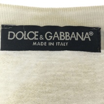DOLCE&GABBANA ドルチェ＆ガッバーナ DGアンカープリント ヴィンテージVネックTシャツ ホワイト 44 G8229T/G7120 ITZBRI1ID06X_画像3
