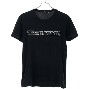 DOLCE&GABBANA ドルチェ＆ガッバーナ 11SS ロゴアップリケTシャツ ブラック 46 G8A11G/G7D53 IT7YXJO5PF9W