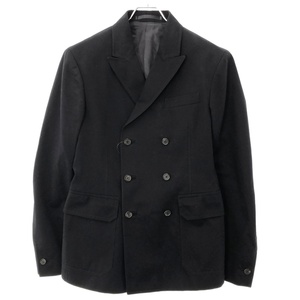 PRADA Prada 13AW двойной breast хлопок tailored jacket темный темно-синий серия 46 UGM854 IT2BXSSG9BCH