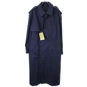 Yohji Yamamoto POUR HOMME ヨウジヤマモト プールオム 23AW 120Z DENIM K-DENIM TRENCH COAT トレンチコート HJ-C24-014 ITFQKT6LNT0W