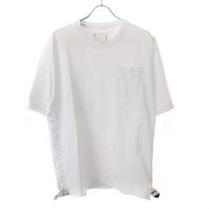 sacai サカイ 23SS Cotton Jersey T-shirt ポケットTシャツ ホワイト 4 23-03061M ITKU4X5V9XKE