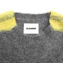 JIL SANDER ジルサンダー 23AW ラグランライン アルパカウールニットセーター J22GP0140 J14628 グレー 48 ITEZWWARW998_画像3