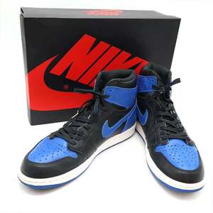 NIKE ナイキ AIR JORDAN 1 RETRO HIGH OG ROYAL スニーカー ブラック ブルー 28cm 555088-007 ITUOQEJ7ZG9C