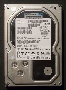 【使用52727時間】HGST Ultrastar 7K6000 3.5 HDD 4TB SATA エンタープライズモデル