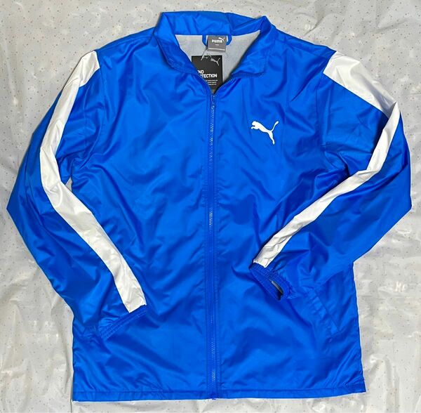【セール中】PUMA メンズ ESS ウインドブレーカー トレーニングジャケット エレクトリックブルー　Lサイズ　新品・タグ付き