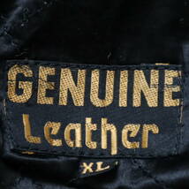 GENUINE Leather ジェニュインレザー レザージャケット バイク アウター ライディングジャケット ブラック_画像8