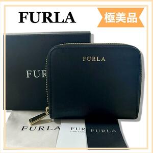 正規品　FURLA フルラ　二つ折り財布　ミニウォレット　ブラック　黒　レディース　送料無料