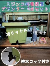 【倭めだか】 “ミジンコ培養プランター4点セット” 排水コック取付可 タマミジンコ オオミジンコ タイリクミジンコ 装置 エアリフト式_画像1