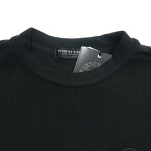 バーニヴァーノ 起毛 クルーネックTシャツ Mサイズ 黒 09 BARNI VARNO BAW-LTN4536 丸首 ロンT メンズ ブラック_画像5