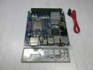  インテル DG45FC 775 Mini-ITX マザーボード E7200 6400.2GB付 中古品