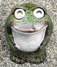 信楽焼 蛙 置物 かえる 陶器 縁起物 かわいい カエル おしゃれ ギフト 玄関 インテリア 庭 新築祝 開店祝 笑い目立蛙(小) ka-0041_画像5