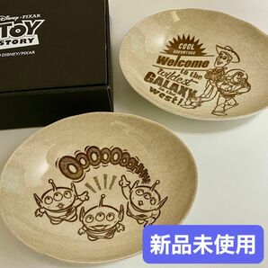 新品未使用 トイストーリー 楕円 ペア鉢 ディズニー ピクサー 食器 お皿