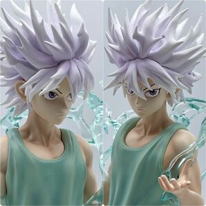 富老Studio正規/ハンター × ハンターHUNTER×HUNTER高23センチ/ガレージキット/キルア・ゾルディック/頭部2個付き /腕付け替えパーツ有りの画像3