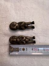 ◆レア品◆15世紀　ペルー　男性用と女性のカップル 銅 シルバー 合金 フィギュア　インカのカップル◆B-811_画像4