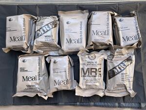 MRE 9個セット、2017年製、米軍実物 レーション 戦闘食 MREレーション ミリめし ミリ飯 戦闘糧食 米軍放出