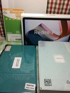 【送料無料/ケース・フィルム付き】Xiaomi Redmi Pad ミントグリーン 3GB/64GB 22081283G