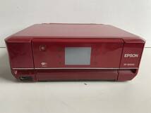 ⑤t807◆EPSON エプソン◆インクジェット複合機 EP-805AR プリンター C491B カラリオ レッド 複合機 事務 通電確認済み_画像2