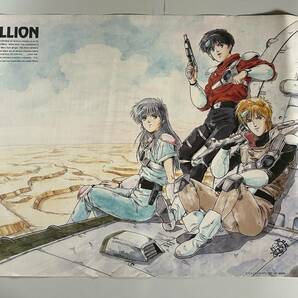 H40◆赤い光弾ジリオン ZILLION◆ポスター B2 51.5×72.8cm タツノコプロ アニメ 当時物の画像1