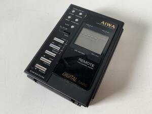 Mu694◆AIWA アイワ◆カセットプレーヤー STEREO RADIO CASSETTE RECORDER HS-JX10 カセットテープ REMOTE DIGITAL TUNING 録音 再生