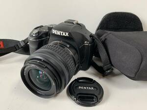 ⑦u721◆PENTAX ペンタックス◆デジタルカメラ 一眼レフ ボディ K-x ブラック/黒 レンズ smc PENTAX-DAL 1:3.5-5.6 18-55mm AL 動作品